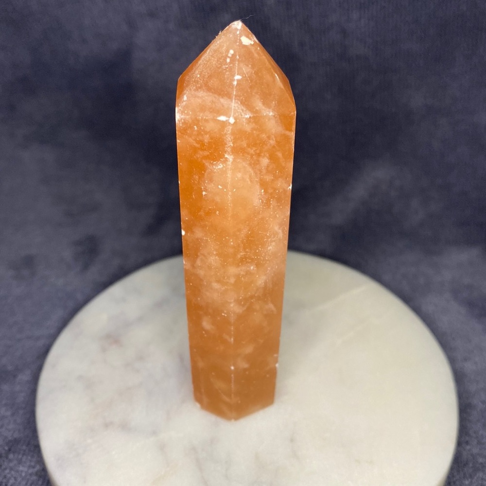 Strawberry Calcite Tower